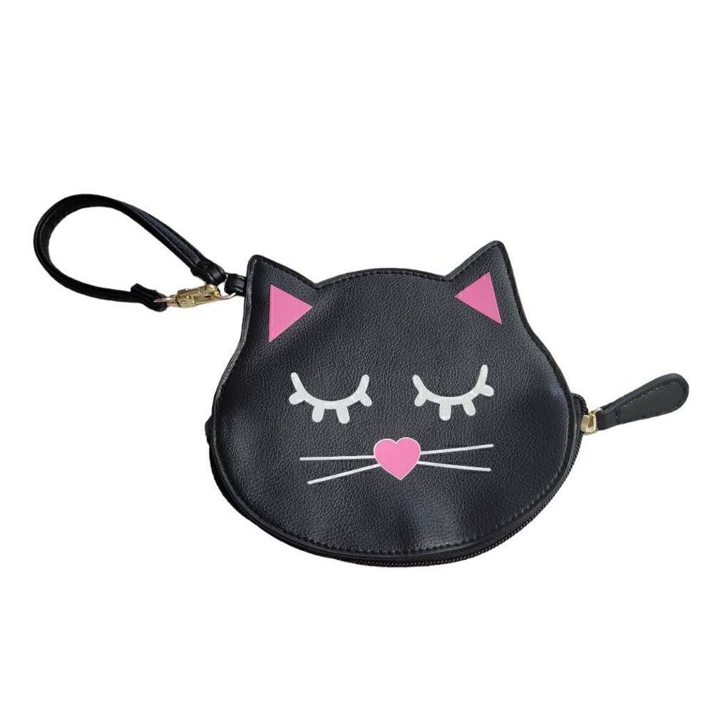 Betsey Johnson Luv Betsey Cat Wristlet Coin Bag Pouch